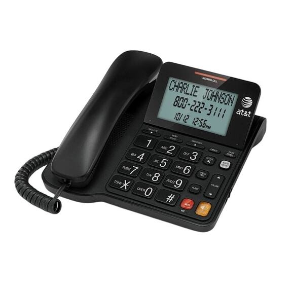 AT&T CL2940 Corded Landline Phone Large Display Desk Wall Mount New Open Box - Picture 2 of 8